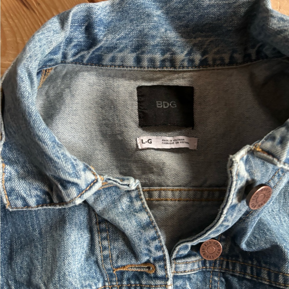 BDG Light and Dark Blue Denim Jacket - Picture 2 of 3